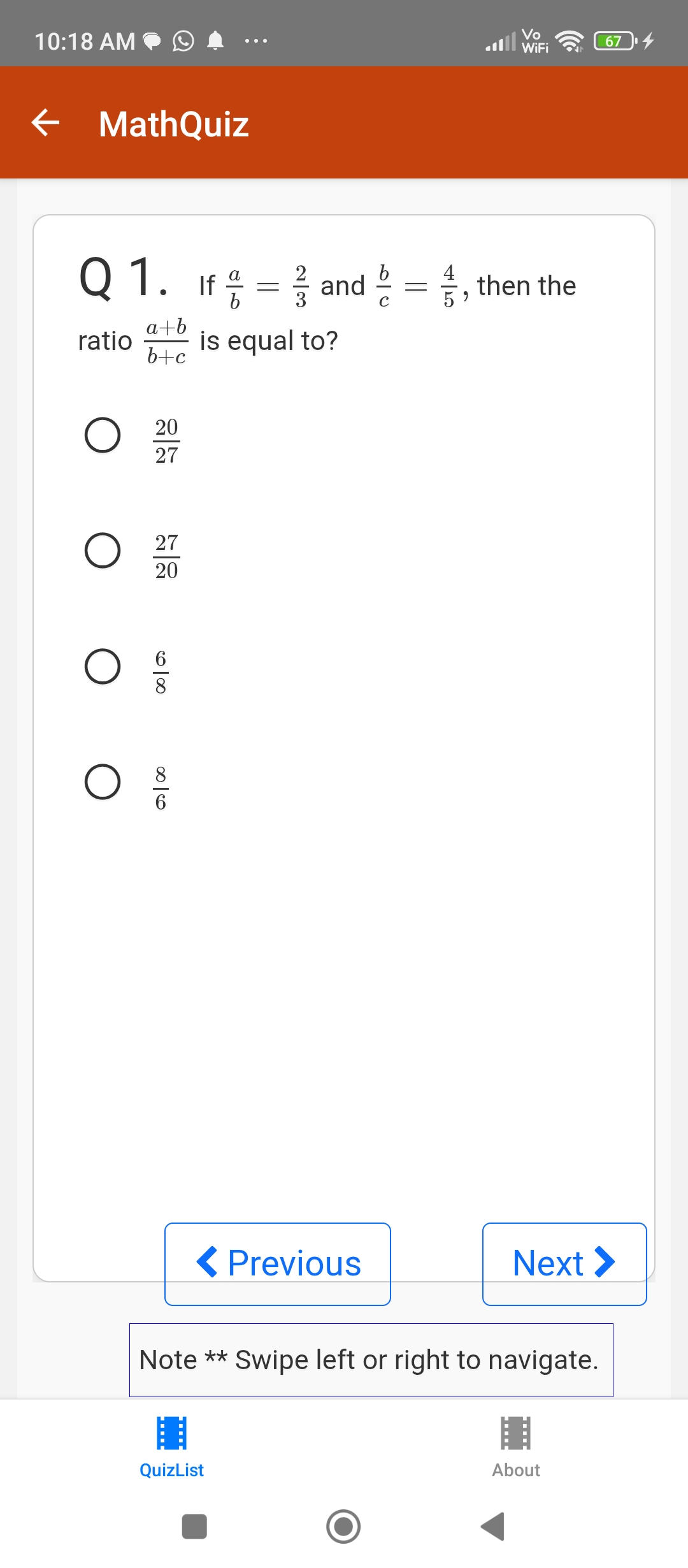 RN Math Quiz Screenshot 2
